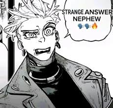 strange answer nephew Blank Meme Template