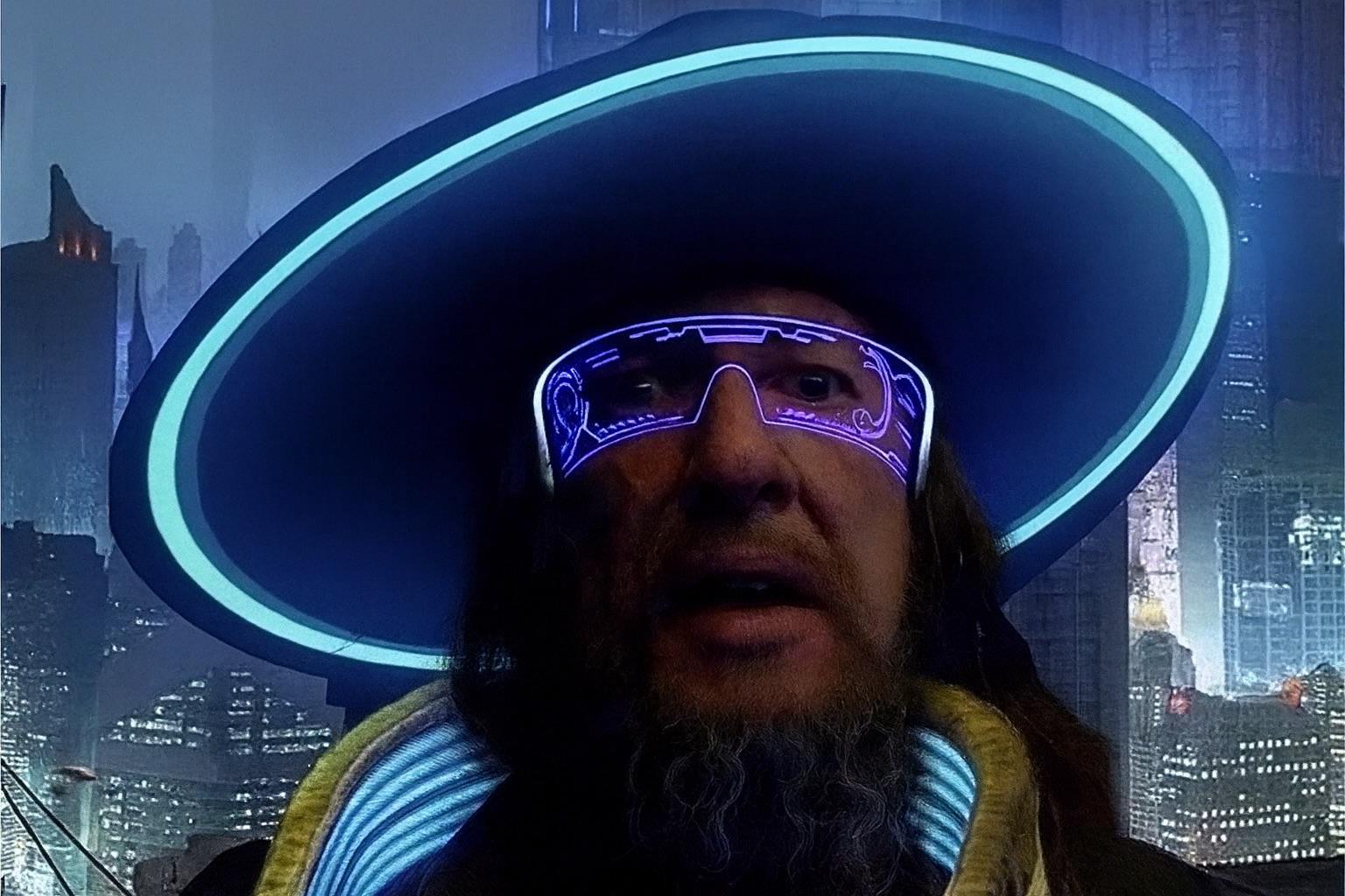 Cyberpunk dystopia Blank Meme Template