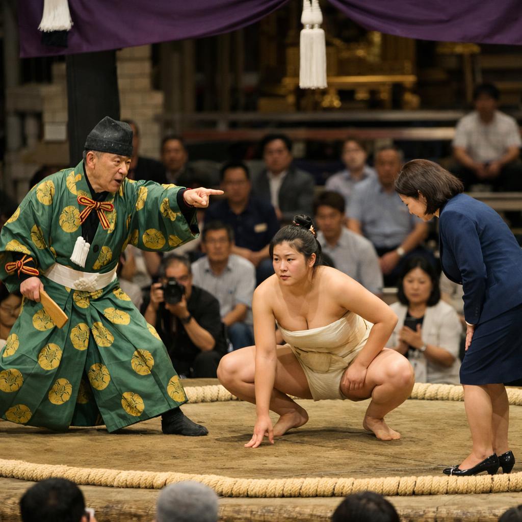 Sumo’s ban on women not always a tradition https://www.asahi.com Blank Meme Template