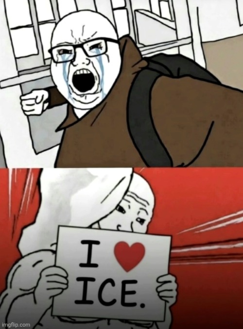 This is just too funny lol | image tagged in memes,brown hoodie kid,punch,pro ice,anti ice,funny | made w/ Imgflip meme maker