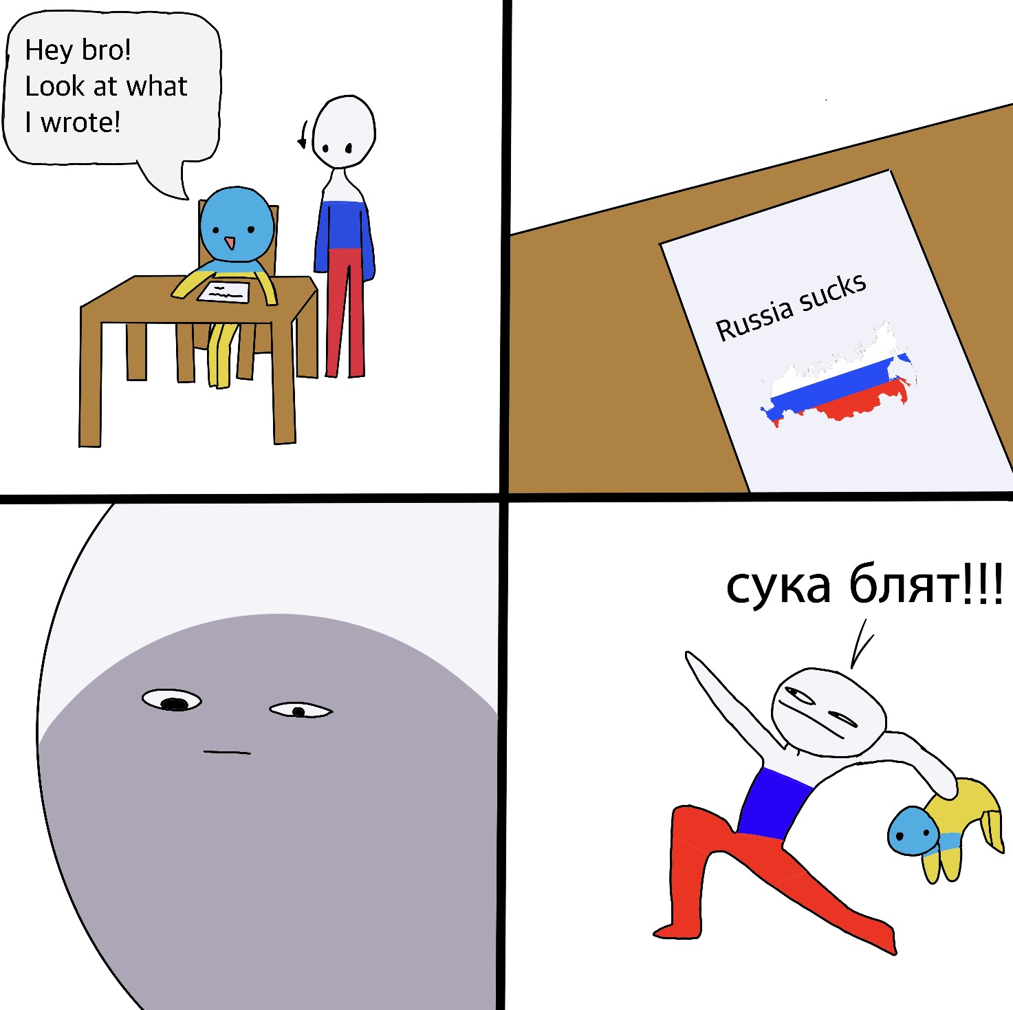 Yeet the Ukraine Blank Meme Template