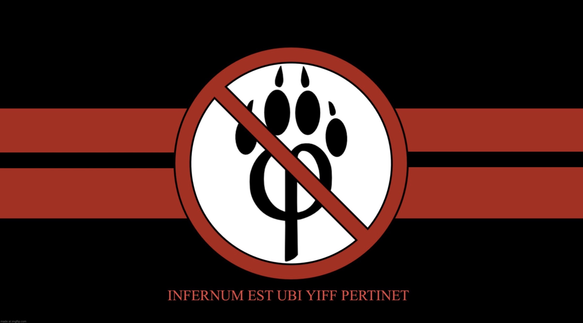 High Quality AntiFurryCorps Flag Blank Meme Template