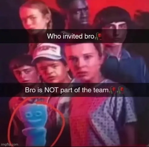 who invited bro | image tagged in who invited bro | made w/ Imgflip meme maker