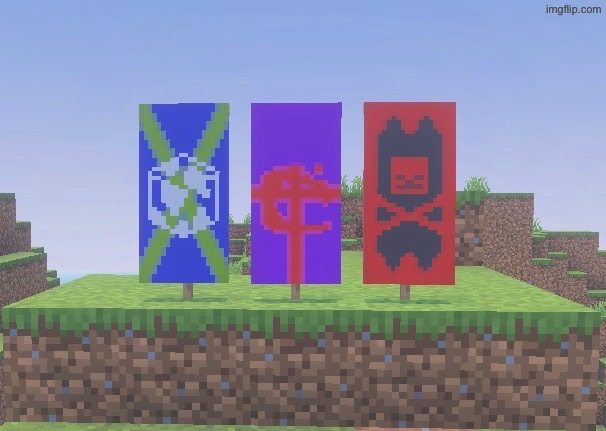 Vote for the ruling party of my Minecraft village | made w/ Imgflip meme maker