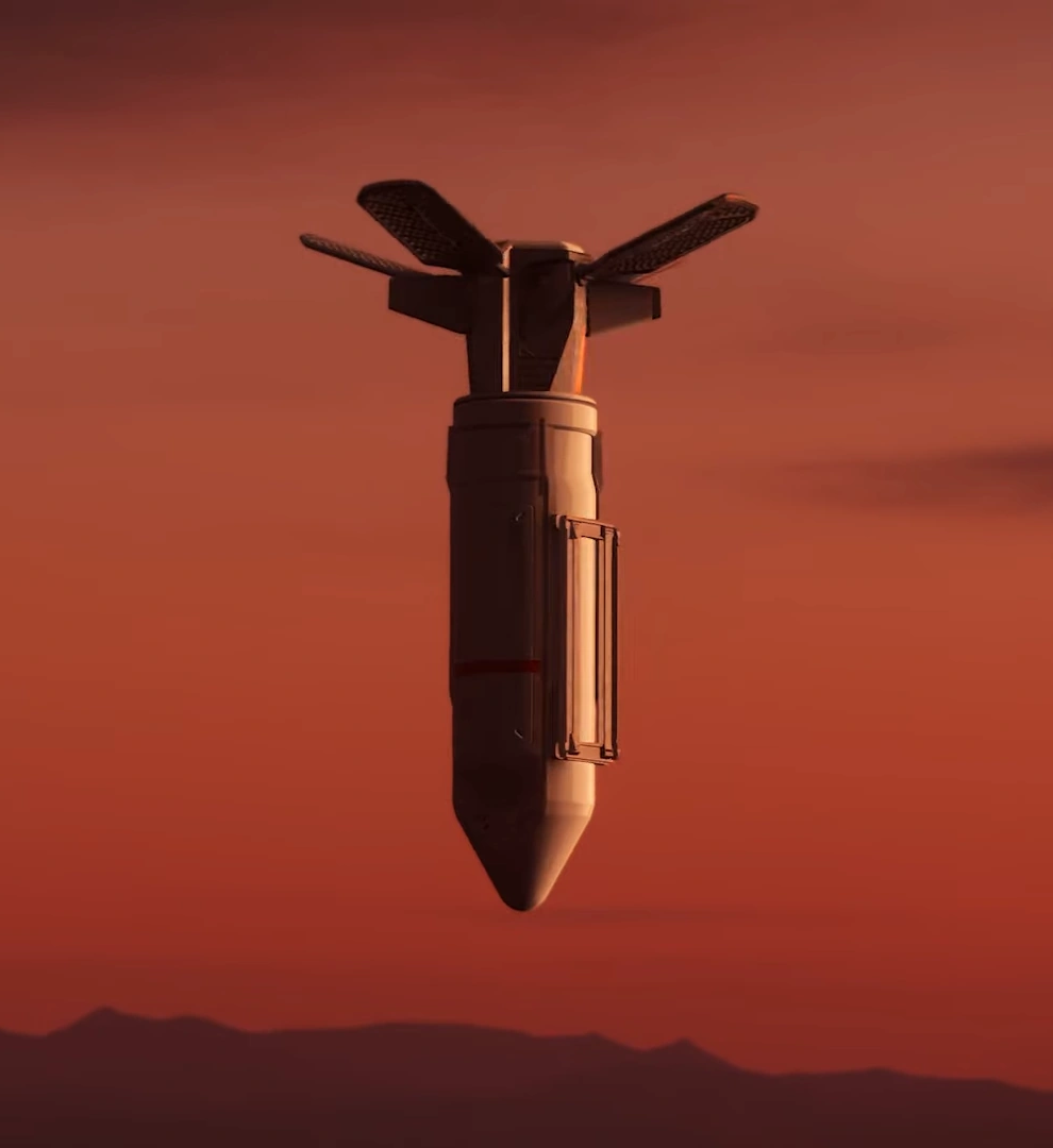 Big bomb falling Blank Meme Template