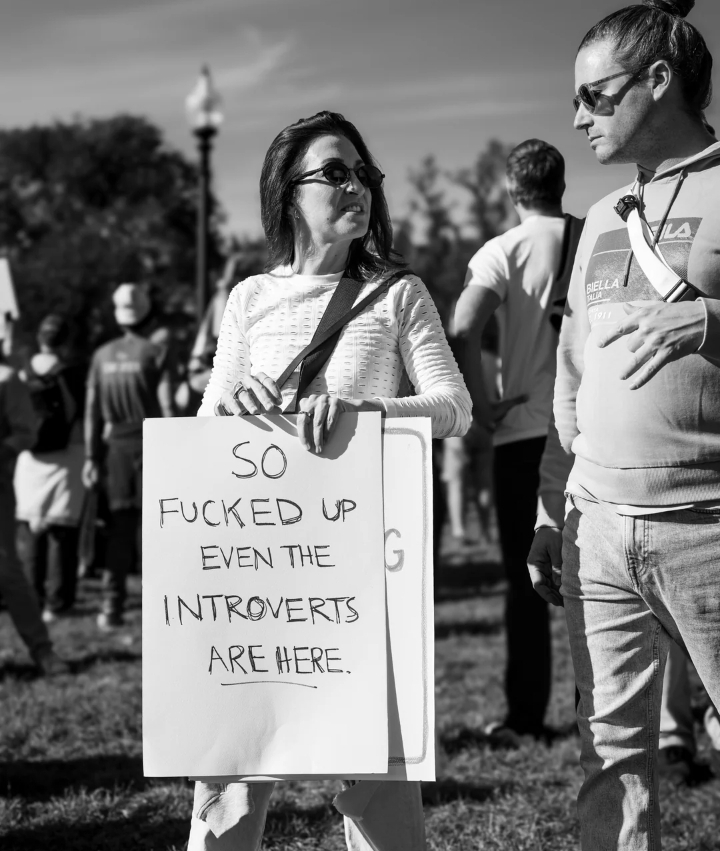 Paid Agitators No King's Protest Blank Meme Template