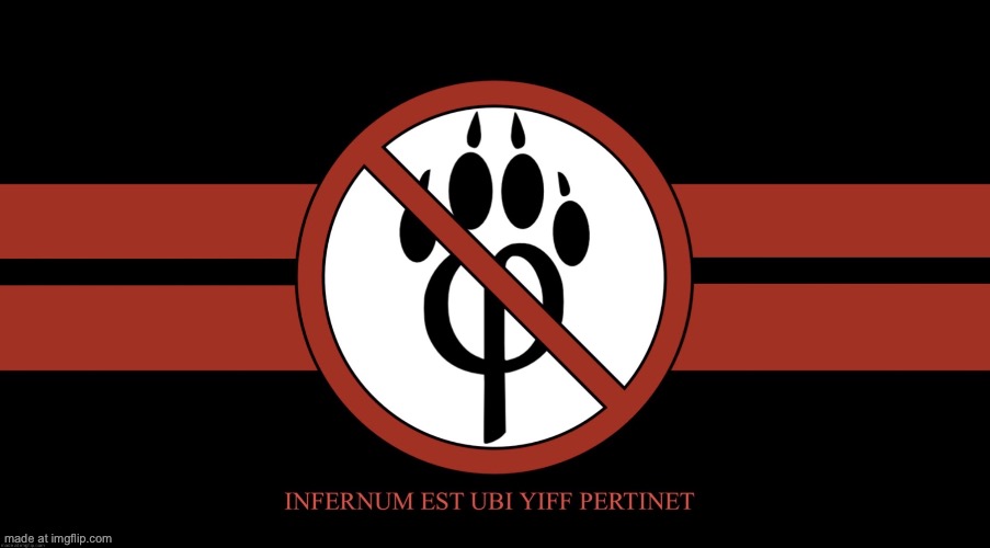 AntiFurryCorps Flag | image tagged in antifurrycorps flag | made w/ Imgflip meme maker