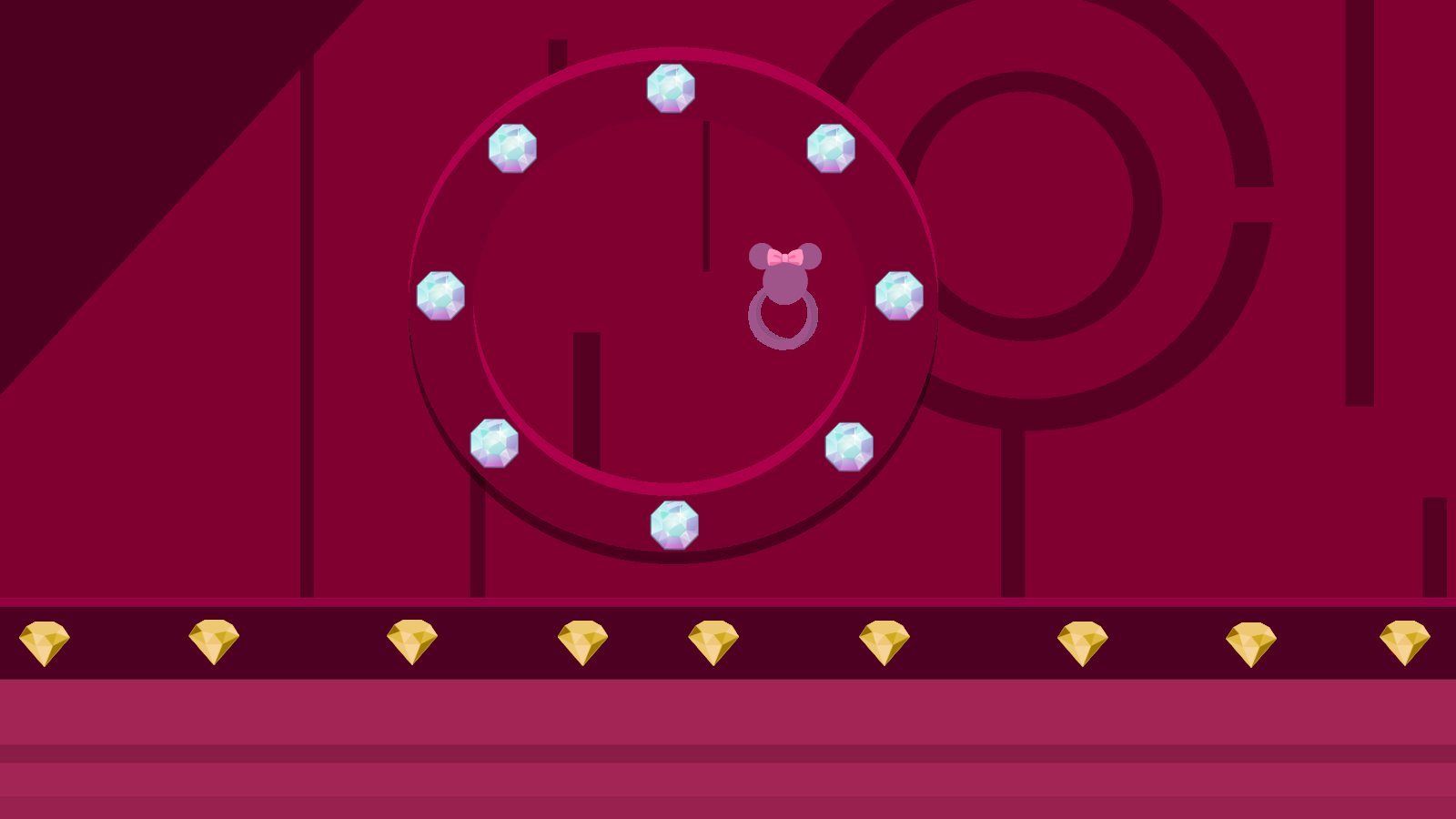 Pink Gemstone Princess Rooms Background Blank Meme Template