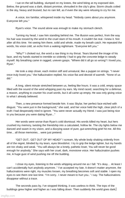 holy corny why tf did I write this (I think I wrote this like last year or smth) | made w/ Imgflip meme maker