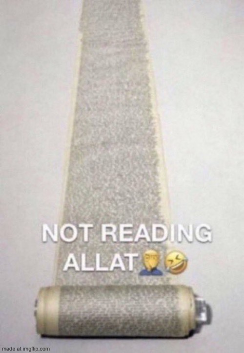 Not Reading Allat | image tagged in not reading allat | made w/ Imgflip meme maker