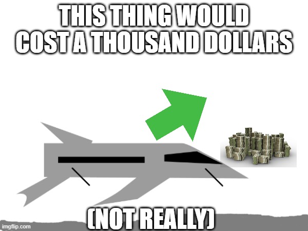 AQUAMARINA | THIS THING WOULD COST A THOUSAND DOLLARS; (not really) | image tagged in submarine,airplane,expensive | made w/ Imgflip meme maker