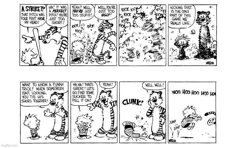 image tagged in calvin and hobbes,comics | made w/ Imgflip meme maker