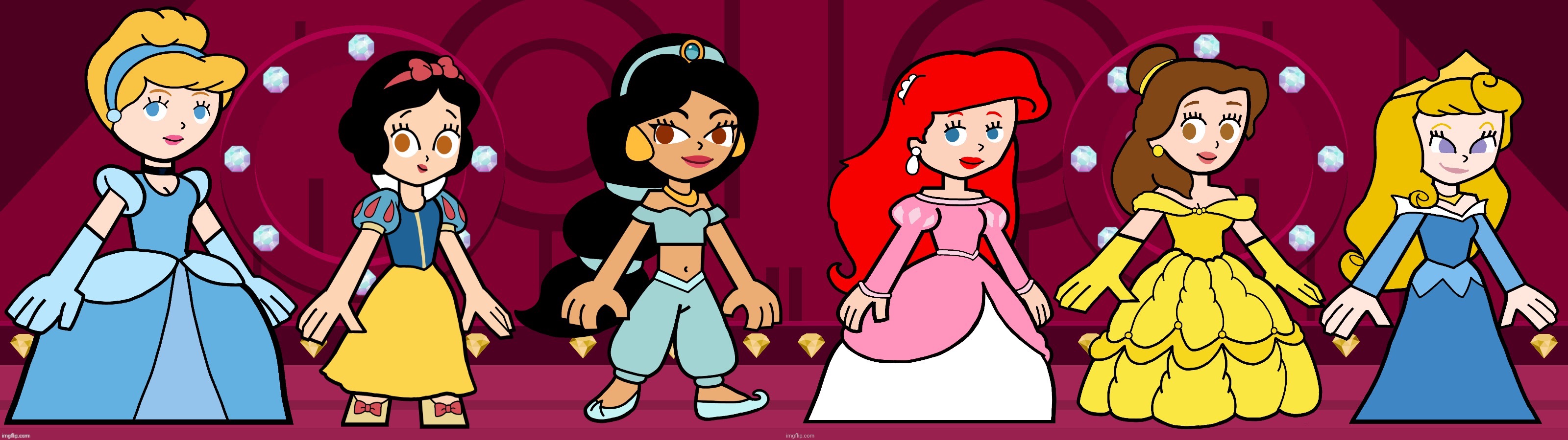 Disney Princesses in Hero 108 Style | image tagged in hero 108,disney,princess,princesses,disney princess,disney princesses | made w/ Imgflip meme maker