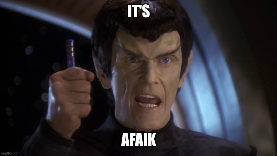 It's a FAKE | It's; AFAIK | image tagged in it's a fake | made w/ Imgflip meme maker