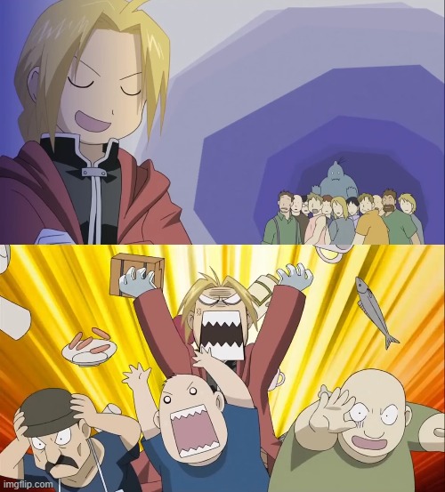 Edward Elric height meme Blank Meme Template