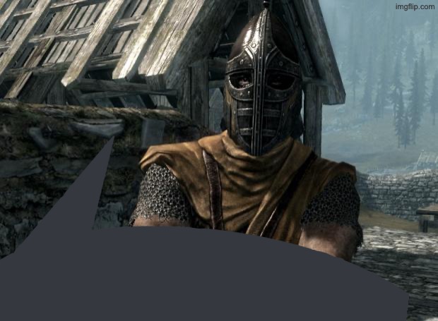 Skyrim guards be like | image tagged in skyrim guards be like | made w/ Imgflip meme maker