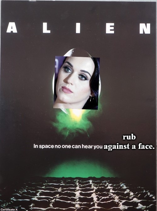 Katy Perry In space Blank Meme Template