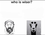 Who is wiser? Blank Meme Template