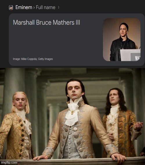 Eminem's full name might be the most british name ever | image tagged in twilight aro,eminem | made w/ Imgflip meme maker