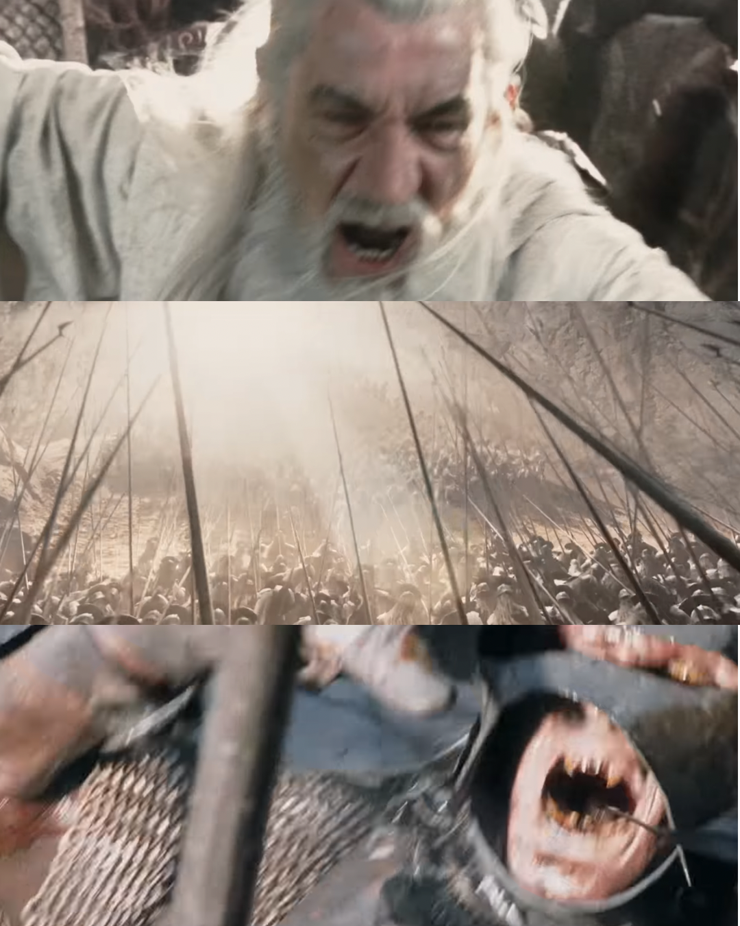 Gandalf arrival Helm’s Deep Blank Meme Template