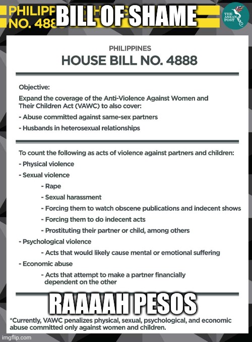 Bill of shame Raaaah pesos | image tagged in send this to any people that hates a popular thing | made w/ Imgflip meme maker