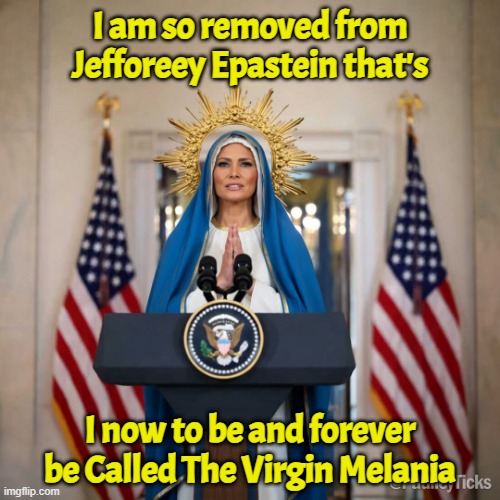 They have to know there is an asteroid coming or something! | I am so removed from Jefforeey Epastein that's; I now to be and forever be Called The Virgin Melania | image tagged in trump,maga,melania trump,melania,jeffrey epstein,epstein | made w/ Imgflip meme maker