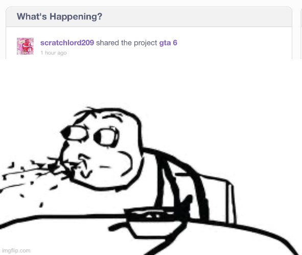 holy sh*t he cooked | image tagged in memes,cereal guy spitting,gta 6,i hate knitters | made w/ Imgflip meme maker