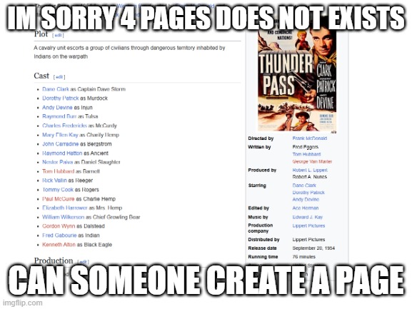4 pages does not exits can someone create page please | im sorry 4 pages does not exists; can someone create a page | image tagged in blank white template,wikipedia | made w/ Imgflip meme maker