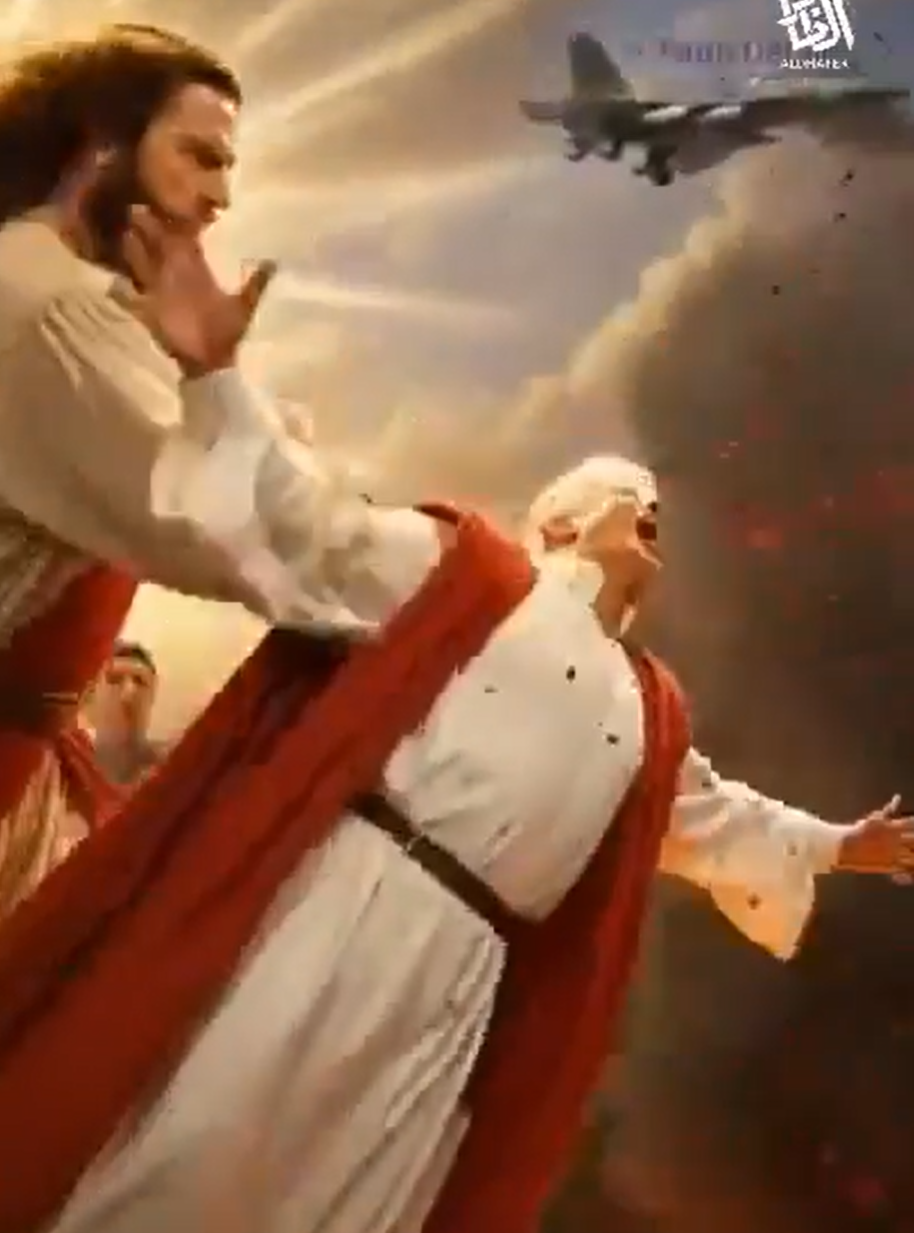 High Quality Jesus Trump Blank Meme Template