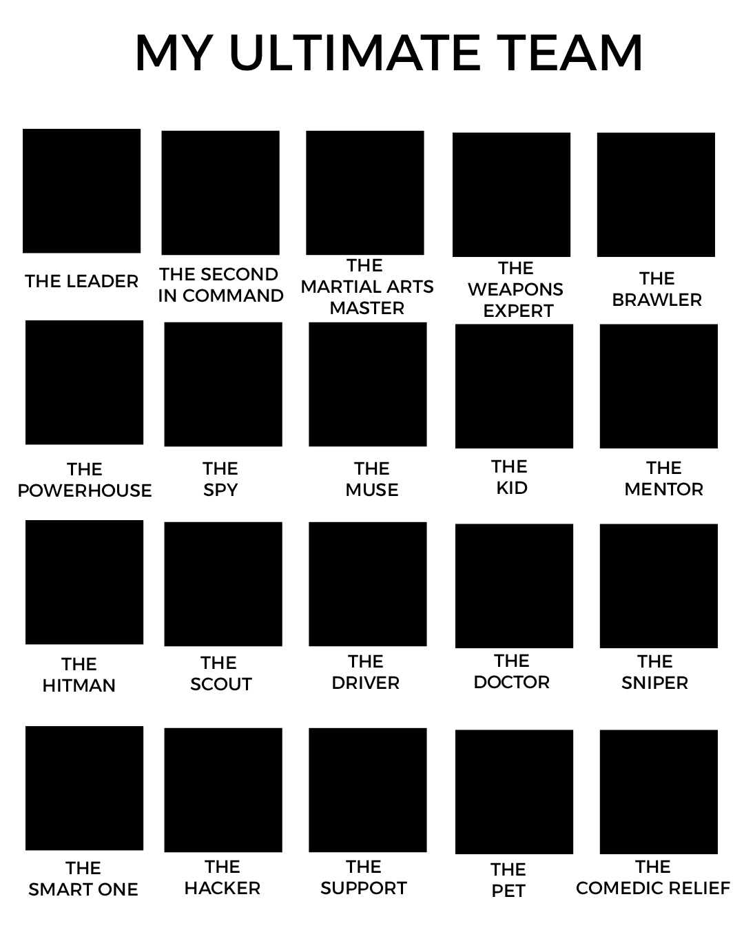 My Ultimate Team Blank Meme Template