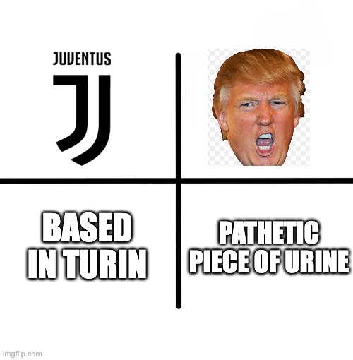 meme | based in Turin; pathetic piece of urine | image tagged in memes,blank starter pack | made w/ Imgflip meme maker