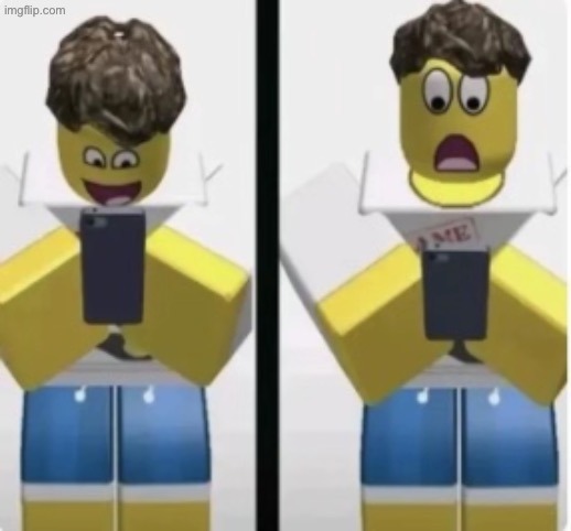 Shedletsky shocked at phone | image tagged in shedletsky shocked at phone | made w/ Imgflip meme maker