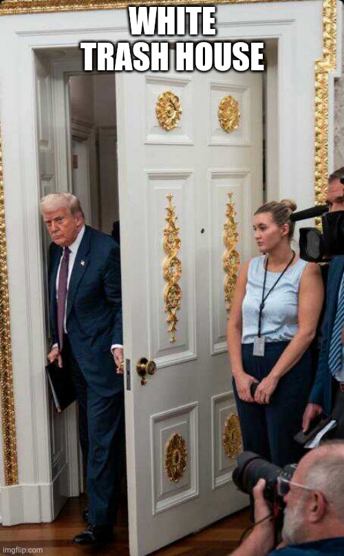 felon | White Trash House | image tagged in white trash house,donald trump | made w/ Imgflip meme maker