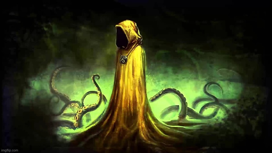 For my voice has died, I wonder, what the fuck is wrong with humanity | image tagged in the king in yellow | made w/ Imgflip meme maker