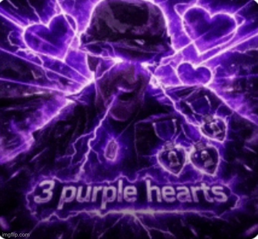 3 purple hearts | image tagged in 3 purple hearts | made w/ Imgflip meme maker