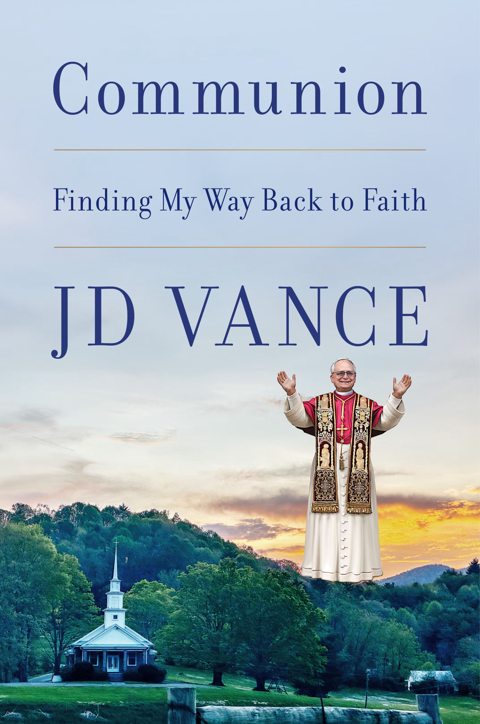 JD Vance Communion book Blank Meme Template
