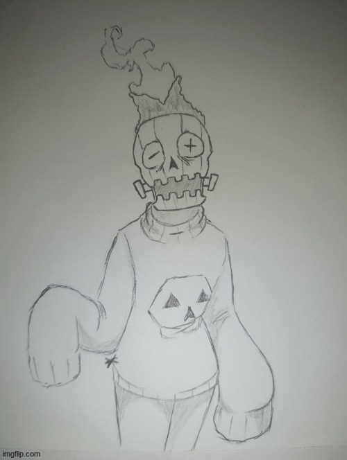 this is Cryptjack. he is Spamton swapped with Jackenstein. I didn't add color to him yet | image tagged in ap6i3i jpg | made w/ Imgflip meme maker