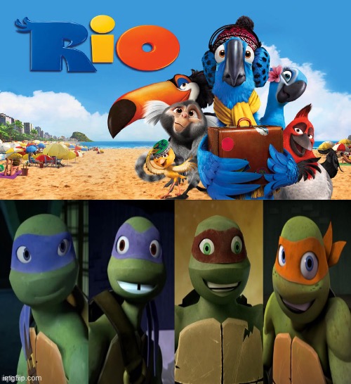 2012 Turtles Loves Rio (2011) | image tagged in who loves/likes rio 2011,rio,tmnt,teenage mutant ninja turtles,memes | made w/ Imgflip meme maker