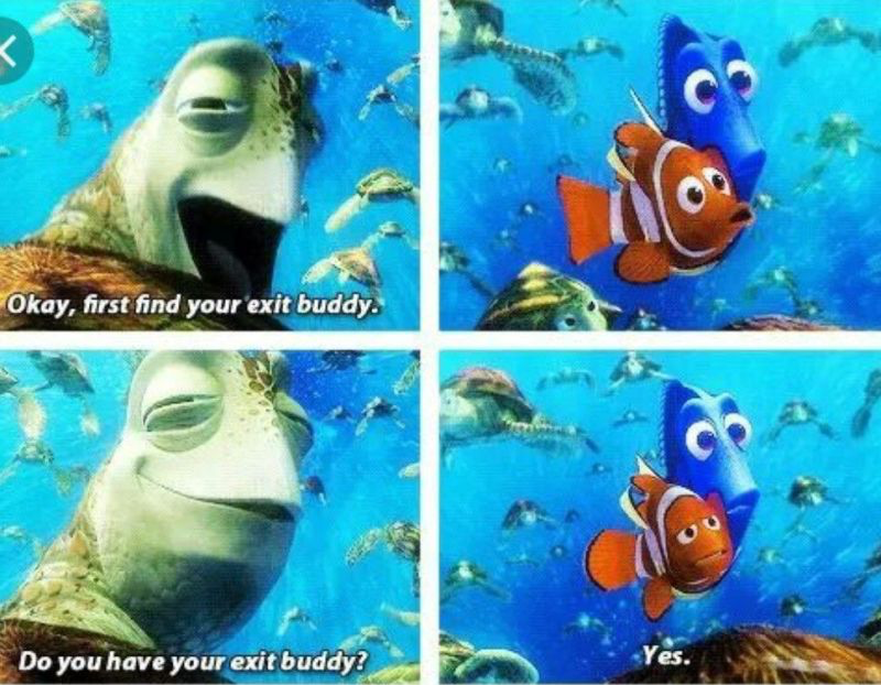 Exit buddy Blank Meme Template