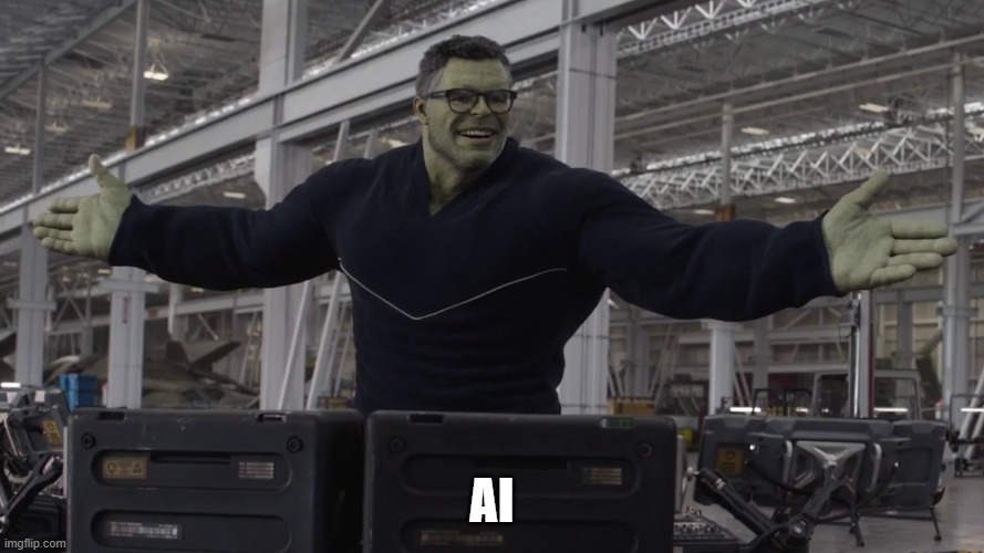 Hulk time travel | AI | image tagged in hulk time travel | made w/ Imgflip meme maker