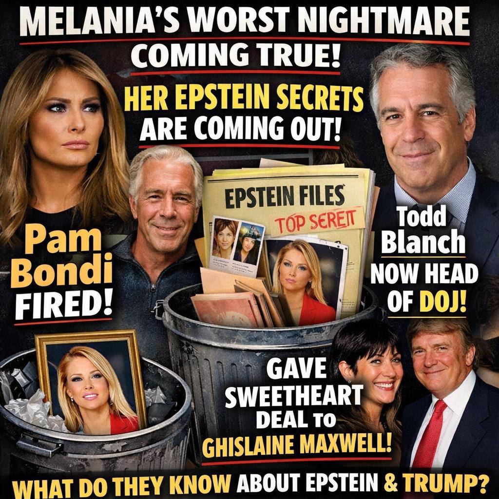 Melania’s WORST NIGHTMARE Coming True! Her Epstein SECRETS Are C Blank Meme Template