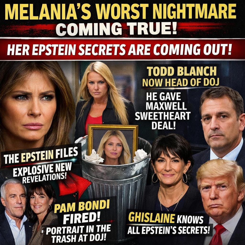 Melania’s WORST NIGHTMARE Coming True! Her Epstein SECRETS Are C Blank Meme Template