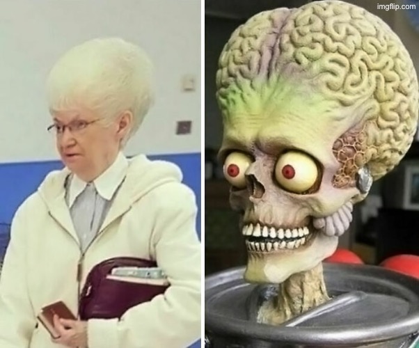 Brain Hairstyle | image tagged in cursed images,brains,skulls,hairstyle,old lady,excuse me wtf | made w/ Imgflip meme maker