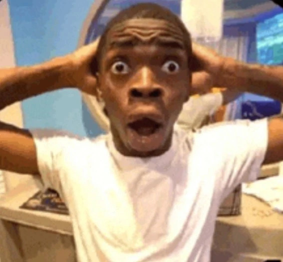 Shocked Black Guy Blank Meme Template
