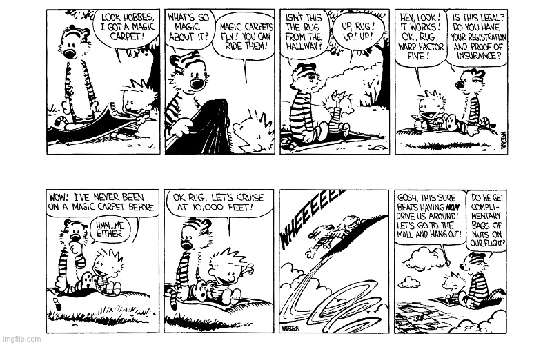 image tagged in calvin and hobbes,comics | made w/ Imgflip meme maker
