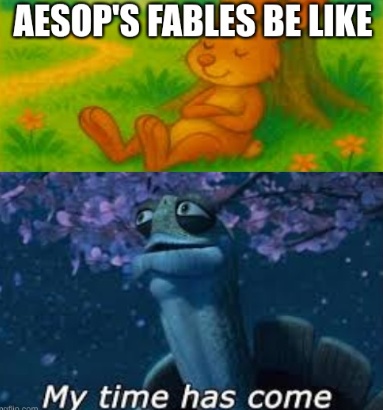 Aesop's Fables Blank Meme Template
