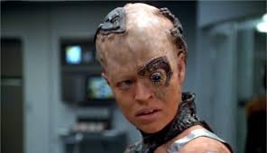 star trek seven of nine face Blank Meme Template