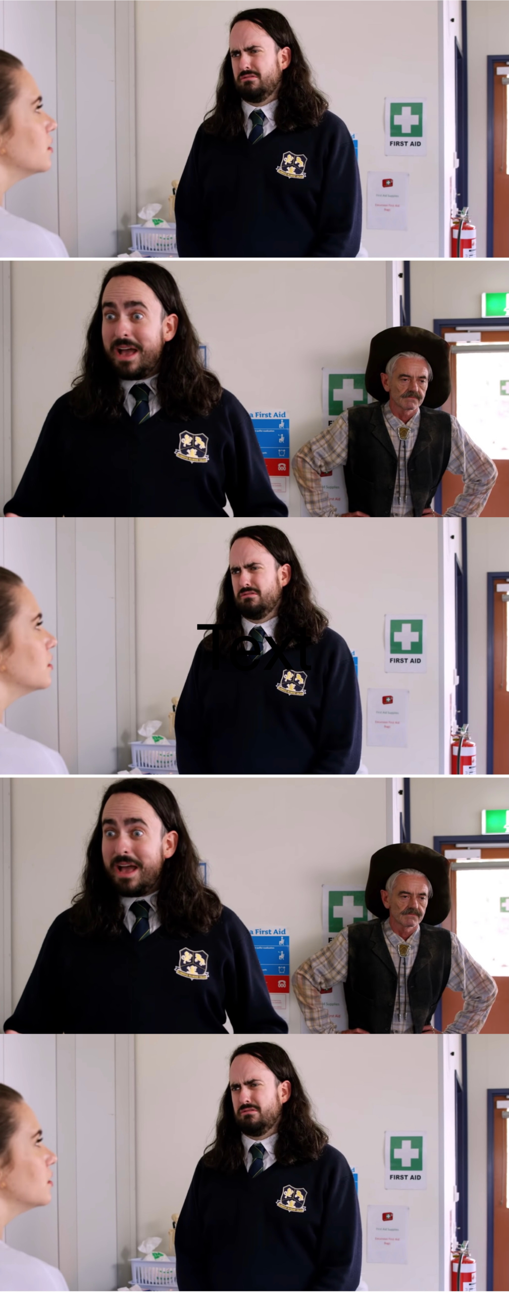 aunty donna he's gone Blank Meme Template