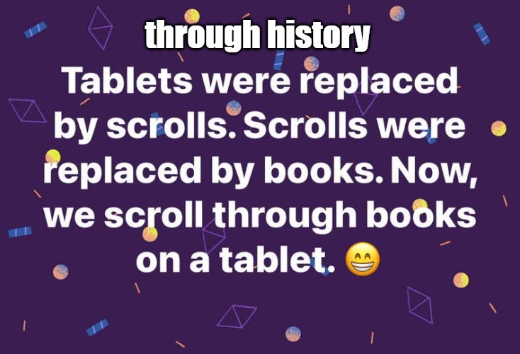 through history | made w/ Imgflip meme maker