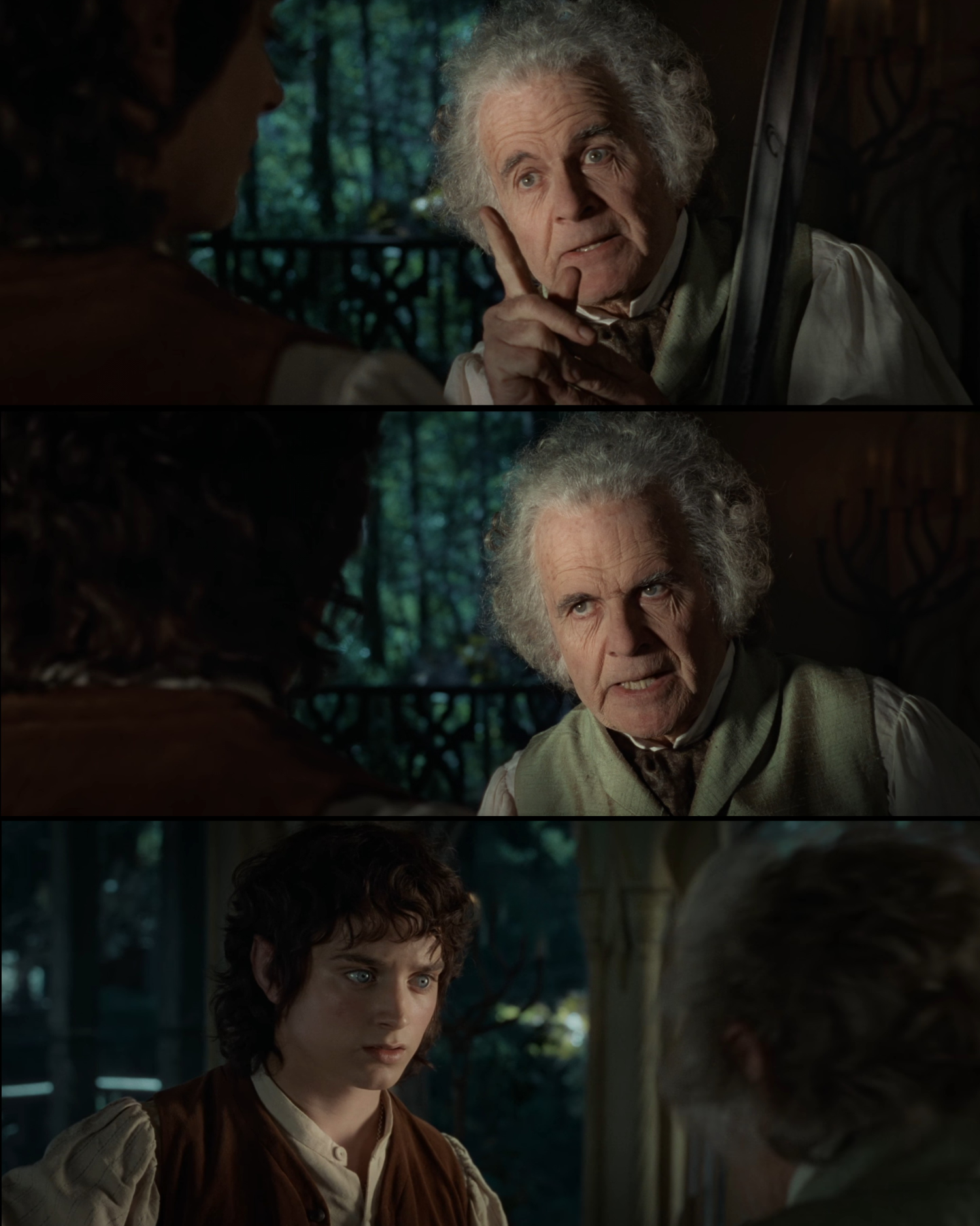 Bilbo Warns Frodo Blank Meme Template